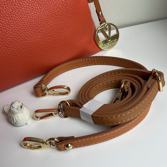 Valentina Triple Entry Genuine Leather Shoulder Crossbody Bag - Picture 9 of 16